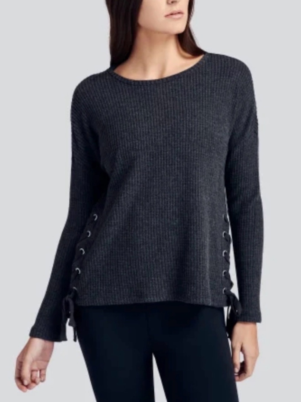 Like New Z Supply The Side Lace Up Thermal Sweater